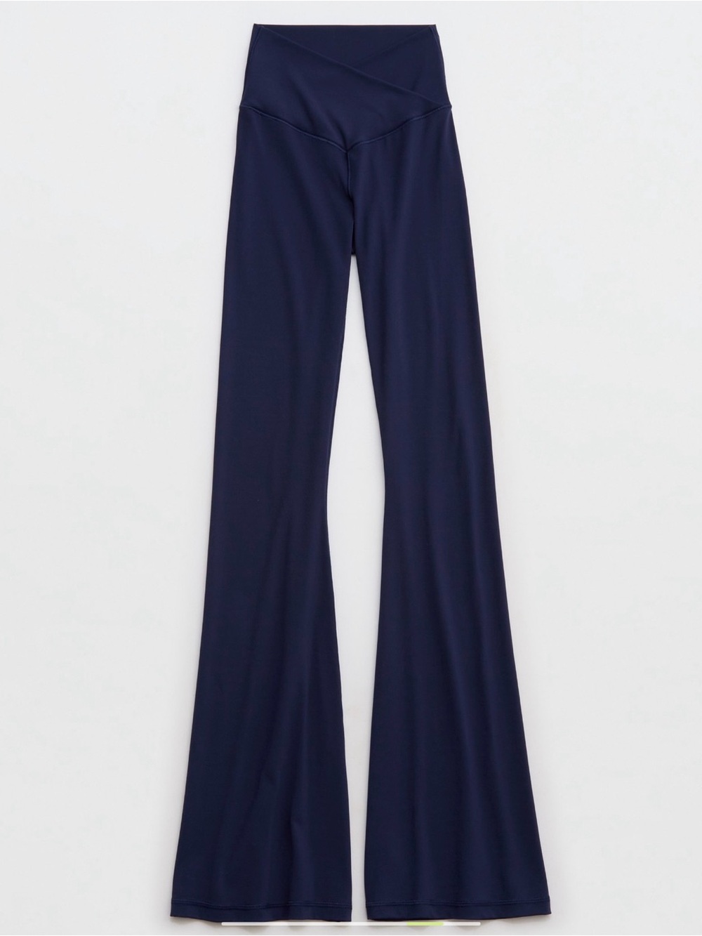 aerie Navy High-Rise crossover Flare leggings